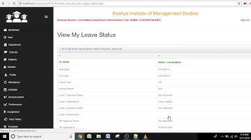Checking My Leave Application Status in PRO910