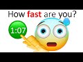 How fast is your reaction time