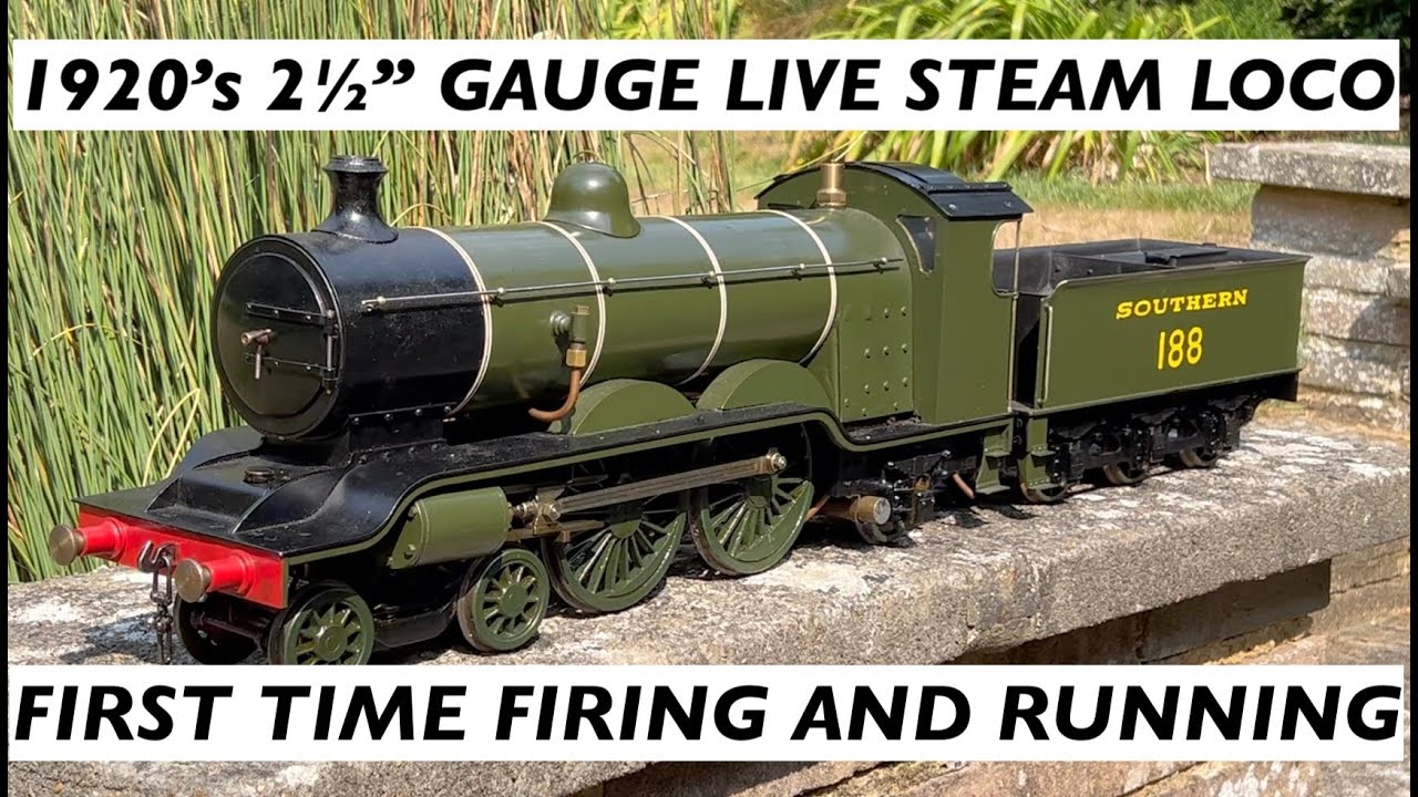 Steaming Up, Firing and Running my 2½" Gauge Live Steam Loco from the 1920's