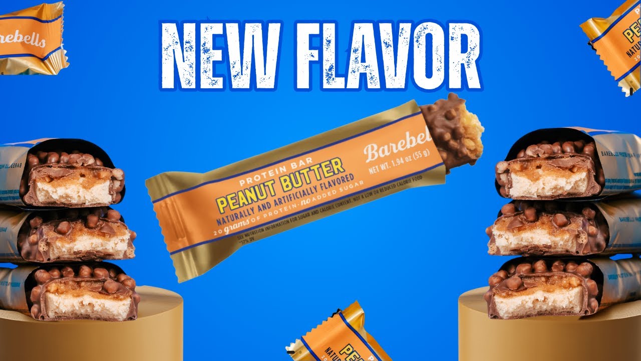 New Barebells Protein Bar: Peanut Butter Flavor Review - YouTube