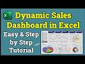 Dynamic Excel Sales Dashboard Tutorial | Interactive Dashboard Step by Step thumbnail