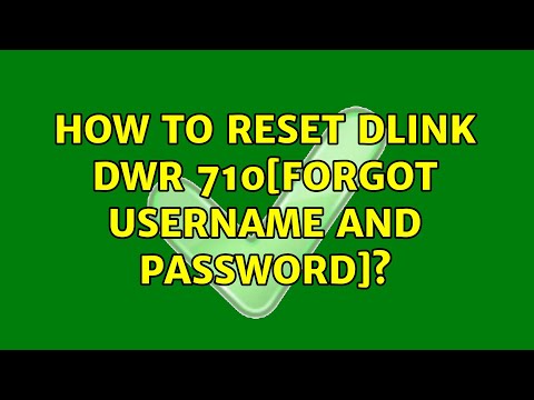 How to reset Dlink dwr 710[Forgot Username and Password]? (2 Solutions!!)