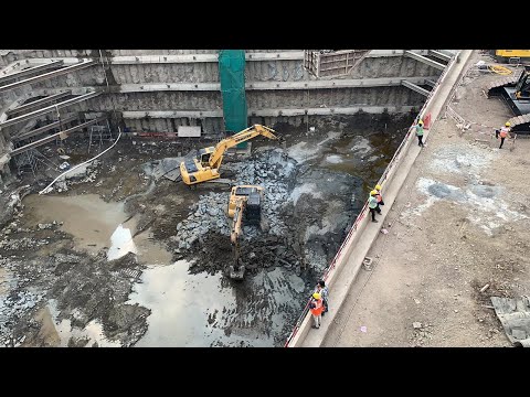 Pune: Construction in full swing on underground metro station at Kasba Peth