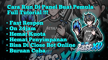 Cara run bot wa di panel buat pemula // fast respon //on24jam by zassxd