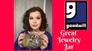 80$ Jewelry Jar - 14KT GOLD and DIAMONDS INSIDE