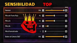 SENSIBILIDAD TOP PARA DAR TODO ROJO EN FREE FIRE 😱 / Sicario YT