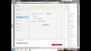 Moodle 2.1 Tutorial - How to upload a file