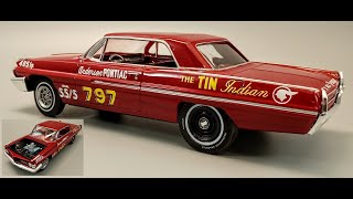 NEW PARTS! 1962 Pontiac Catalina 421 Super Stock 1/25 Scale Model Kit Build How To Assemble Paint