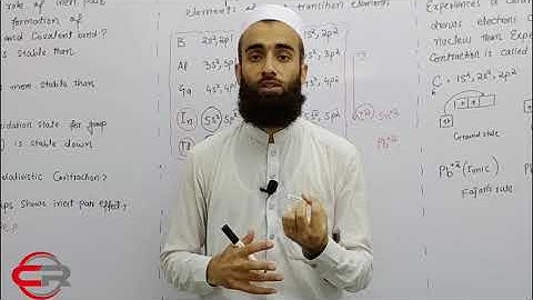 inert pair effect in formation of PbCl2 and PbCl4  |Group 14 Elements |lecture 24