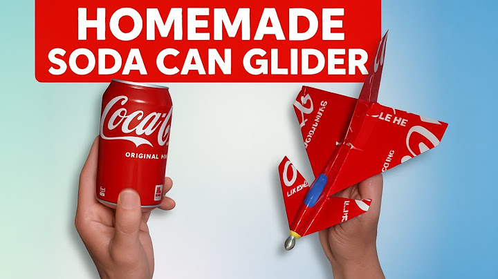 Do soda can airplanes FLY? Homemade DIY soda can glider takes FLIGHT!