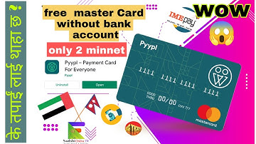 Pyypl/How to make free international virtual master card Without Any Bank Account / sarlahionlinetv