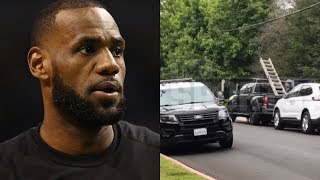 Someone Spray Painted The N Word on Lebron James House!!!
