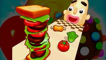 Happy Glass Vs Sandwich Runner, Count Master, Candy Crush Saga| Satisfying ASMR Gameplay ALL Levels