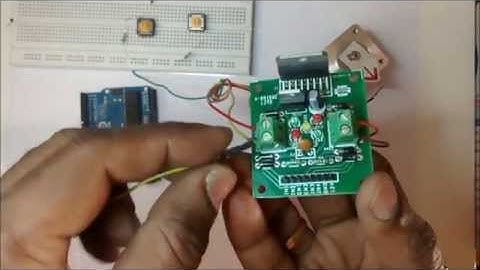 Bipolar Stepper control with L298 HBridge & Arduino