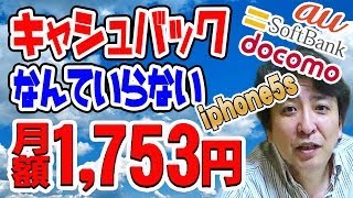 iphone5s 月額1,753円 いまどきの乗り換え方法 !! キャッシュバックなんていらない!!