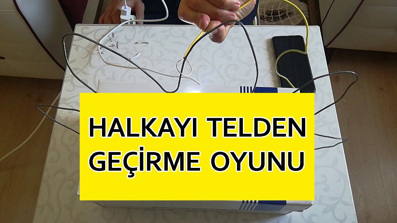 HALKAYI TELDEN GEÇİRME OYUNU - Nasıl yapılır? - Halka Tele Değerse Işık Yanar