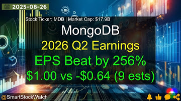 MongoDB (MDB|$17.9B) - 2026 Q2 Earnings Analysis