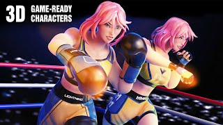 Game-Ready 3D Characters By Hisqie Furqoni