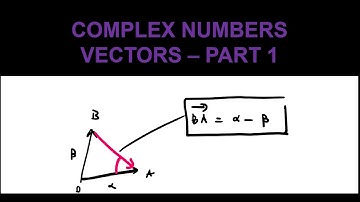 HSC Year 12 Extension 2 (4U) - Complex Numbers - Vectors - Part 1