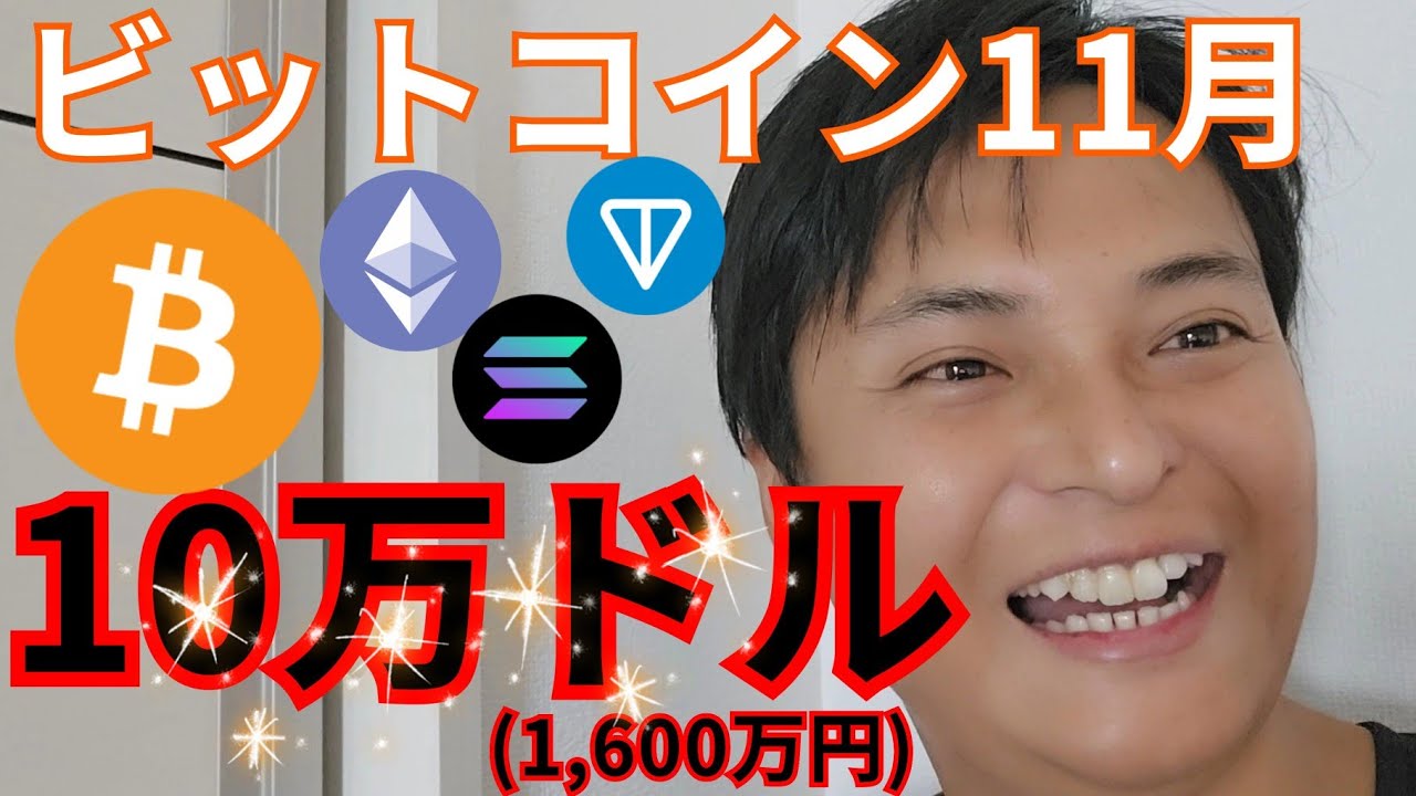 仮想通貨ビットコイン】11月に10万ドル (1,600万円) になる？ - YouTube