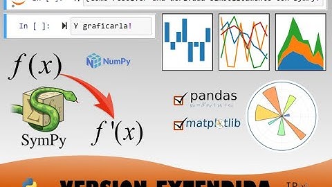 Python Tutorial: Derivada simbólica con SymPy | Numpy - Tablas con Pandas - Gráficas con Matplotlib