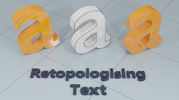 Blender - Tekst retopologiseren - #10 Onderverdelingsoppervlakmodellering in Blender