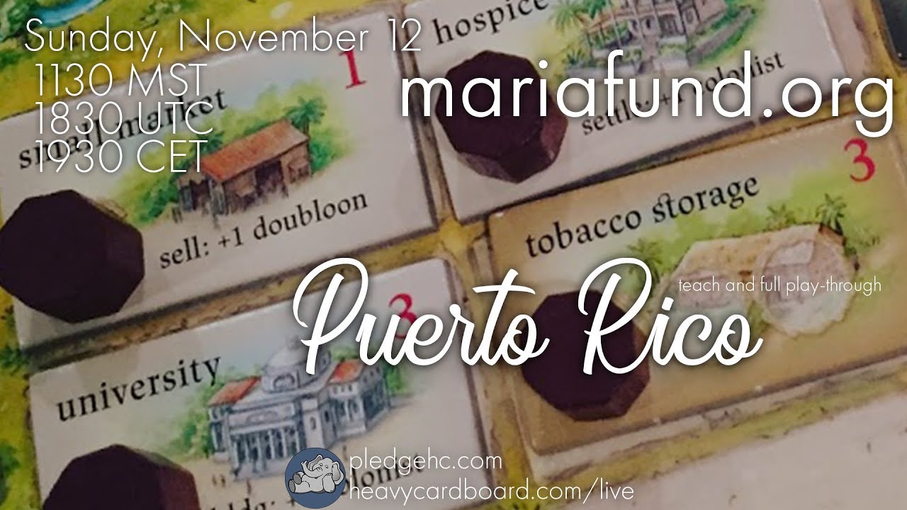 Puerto Rico 5p Play-through, Teaching, & Roundtable discussion by Heavy Cardboard