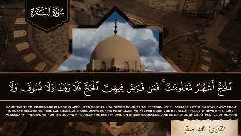﴿ٱلۡحَجُّ أَشۡهُرࣱ مَّعۡلُومَـٰتࣱۚ﴾♥️ آيات الحج من القرآن الكريم #سورة_البقرة ll #يوم_عرفة 🌷♥️