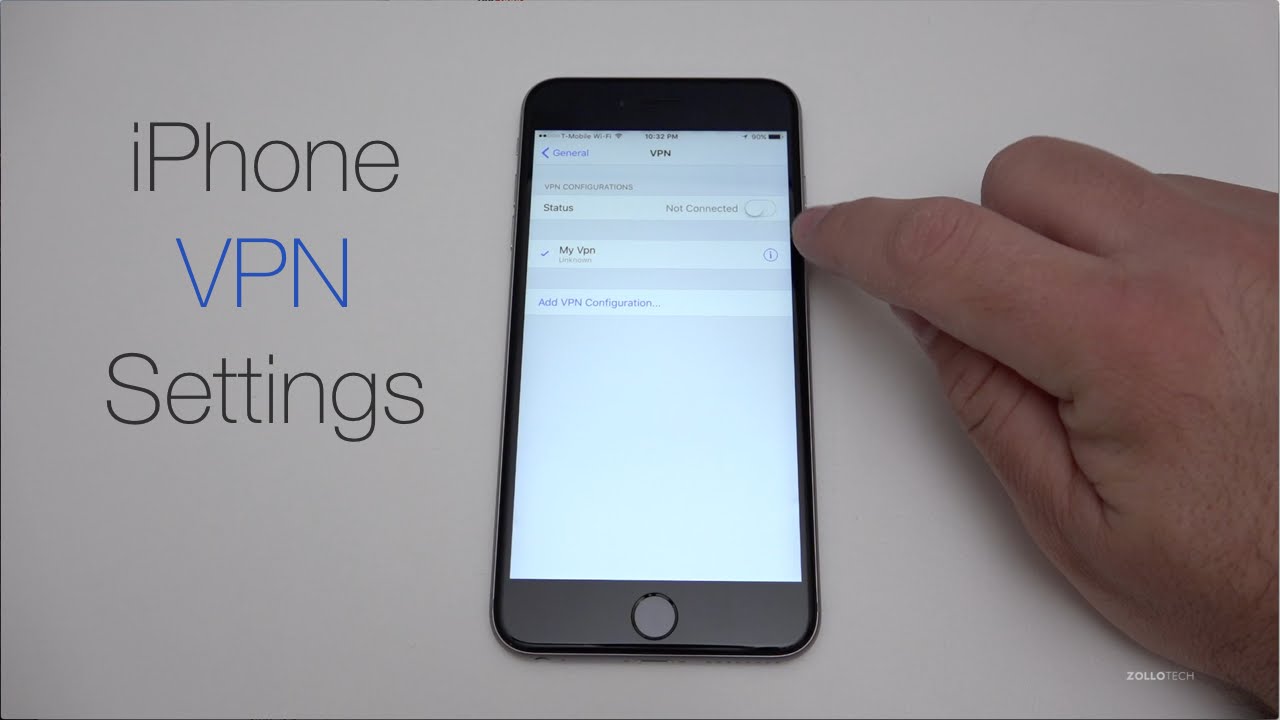 How to setup an iPhone VPN connection - YouTube