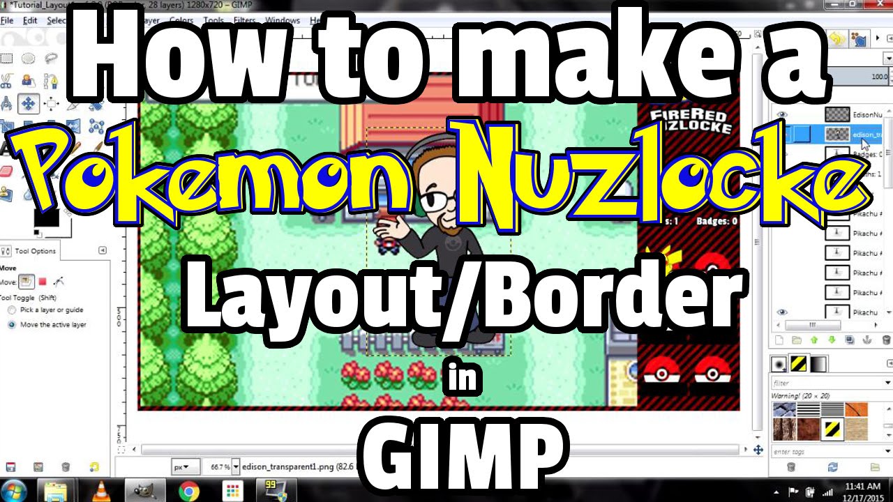 How To Make A Pokemon Nuzlocke Layout Border In GIMP Tutorial YouTube How To Make A Pokemon Nuzlocke Layout Border In GIMP Tutorial YouTube