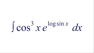 Integrate cos^3 x e^log sin x dx