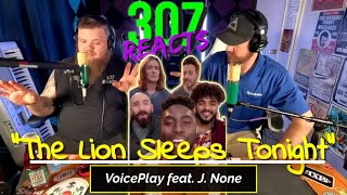 VoicePlay -- The Lion Sleeps Tonight feat. J. None -- ".....Anyways..." -- 307 Reacts -- Episode 828