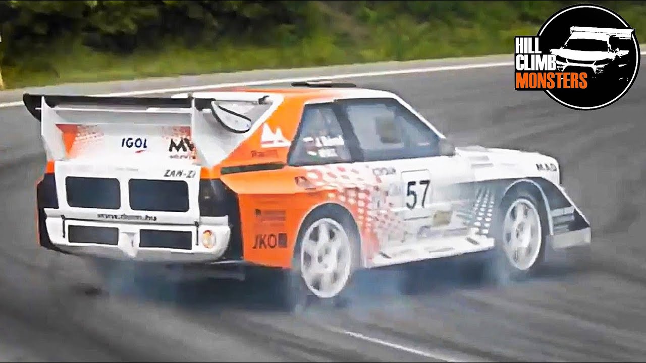 AUDI QUATTRO S1 на пределе возможностей! || Безумное вождение. Группа B в гонке по подъему на холм.