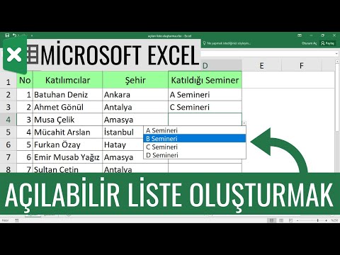 Video: Excel hücreleri hangi birimlerde ölçülür?