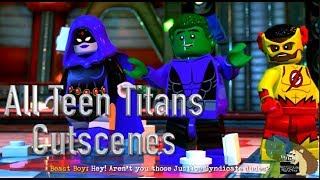 All Teen Titans Scenes In Lego DC Super-Villains 1080p 60 fps
