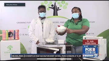 Thermal Expansion explained with a Sudsy Science demonstration by STEM NOLA Live on Fox 8 News