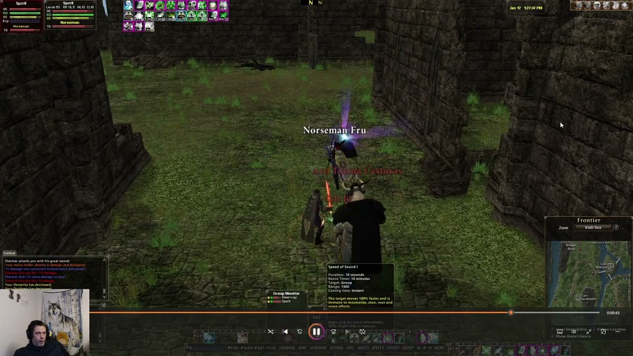 DAoC  Stealth Mini Barely Escapes Death!