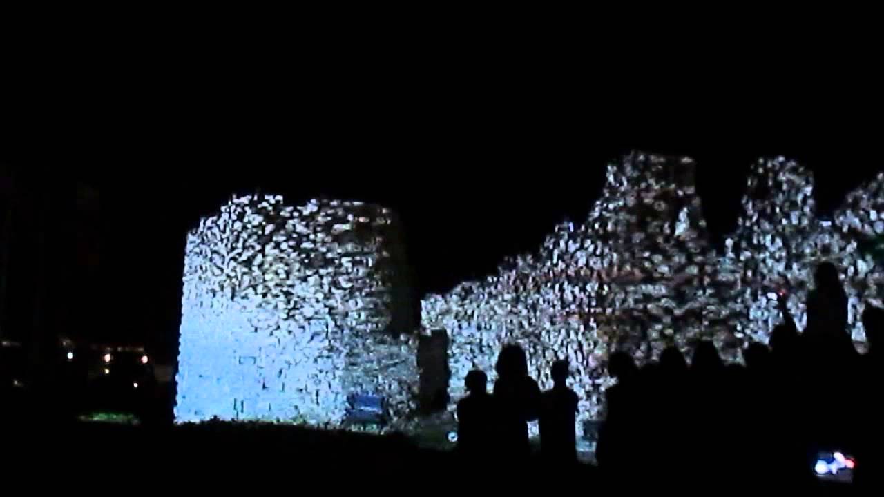 THE DAY OF NESEBAR, BULGARIA - 3D Light Show