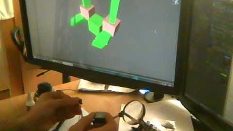 Unity Mockup controlled with Accelerometers and Gyroscopes 2