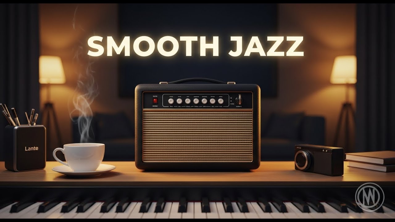 Relaxing Music Jazz 🌙 Night Coffee Jazz Ambience for Calm Thinking and ...