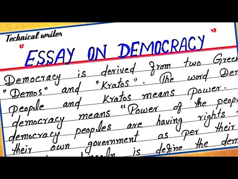 democracy essay 2nd year