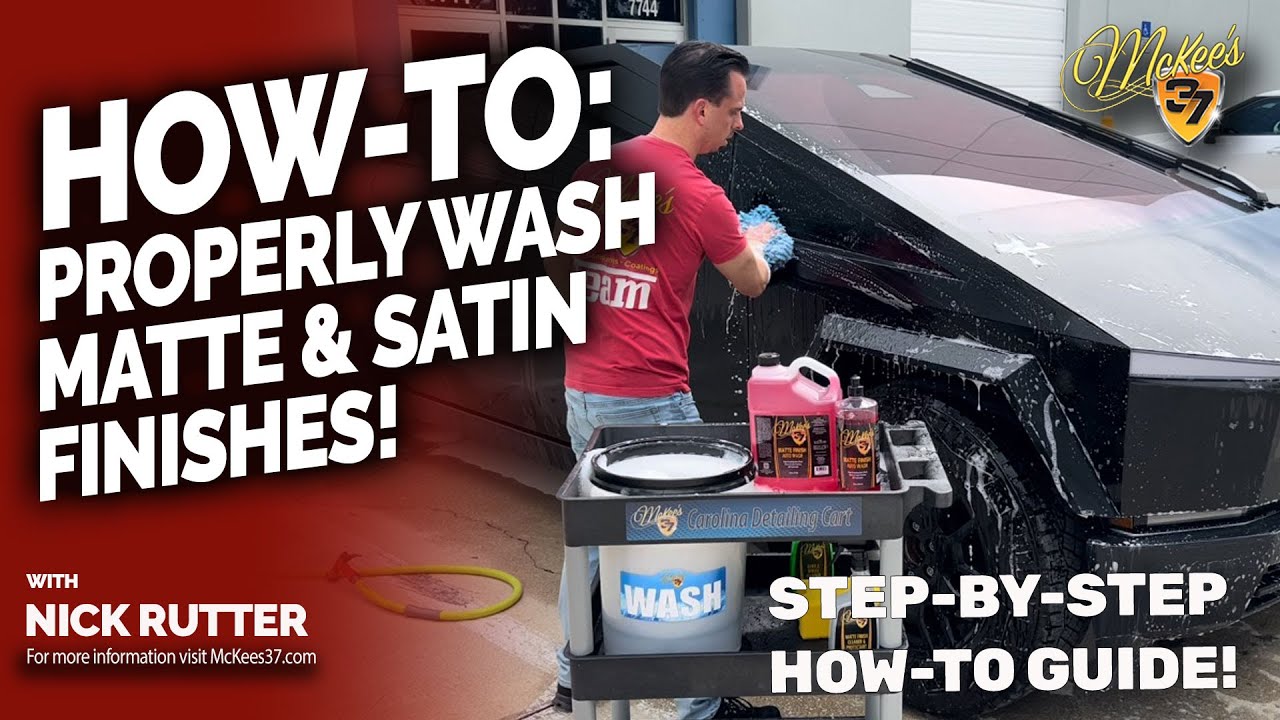 How to Wash Matte & Satin Finishes - McKee’s 37 Matte Finish Auto Wash