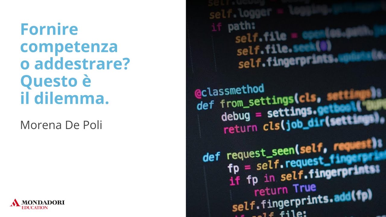 Fornire competenza o addestrare? Questo è il dilemma. | Morena De Poli