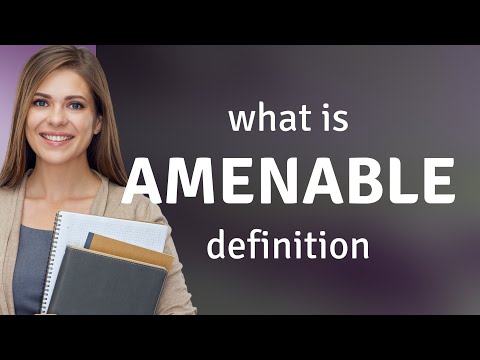 Amenable | AMENABLE meaning