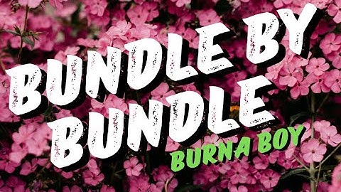 Burna Boy - Bundle by Bundle lyrics video