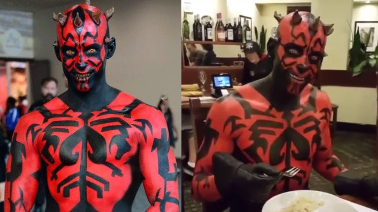 Darth Maul at the Olive Garden