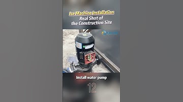 Real Shot of the Construction Site of Ice Machine Installation #icefactorymachine #Kollericemachine