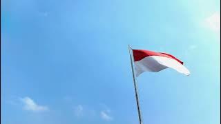 Bendera Merah Putih Berkibar