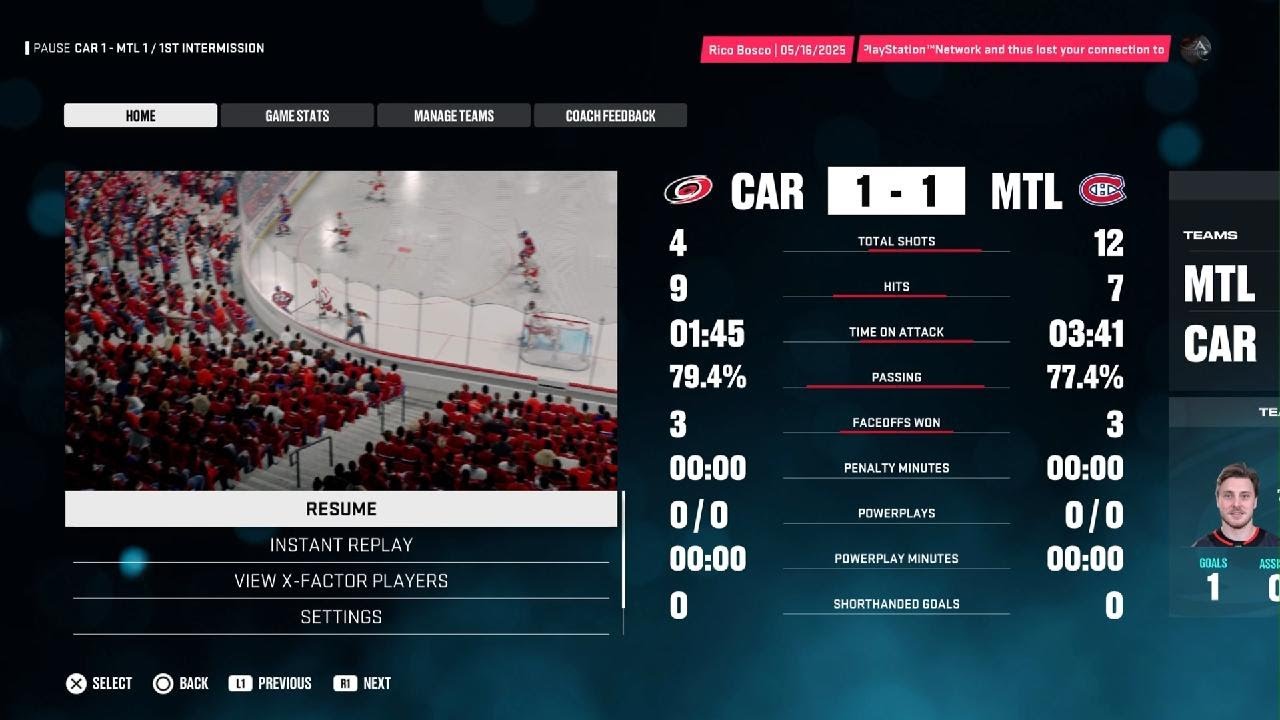 Matheson's game winner on the delayed penalty helps Habs take Game 1