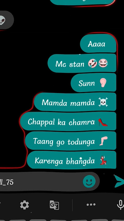 Mamda mamda Chappal ka chamra ☠️👀|| emiway bantai chatting lyrics status || #shorts